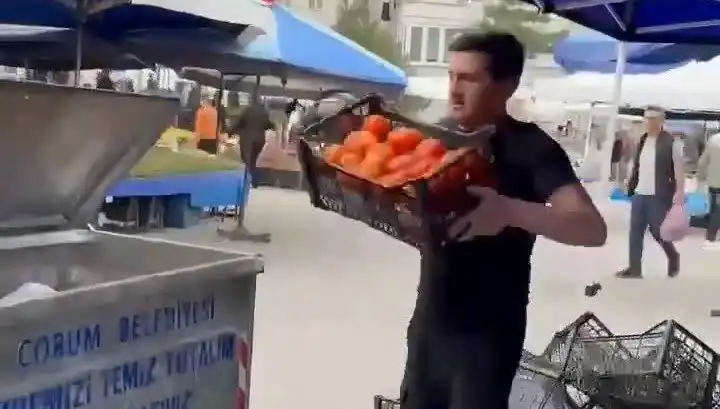 Domatesleri Çöpe Döken Pazarcıya Şok Eden Rekor Ceza!
