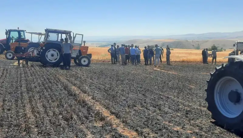 Yozgat’ta Yaşanan Büyük Felaket: 100 Dönüm Tarlada Yangın