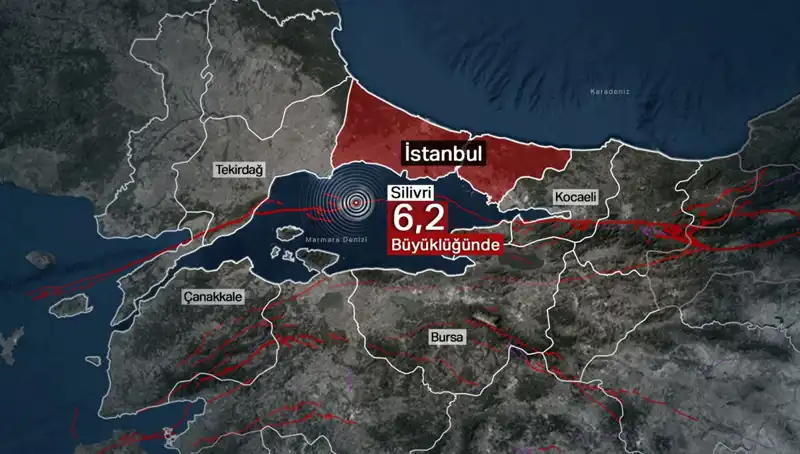 İstanbul'da 6,2 Büyüklüğünde Deprem: Şehirde Panik ve Kaos Anları Yaşanıyor