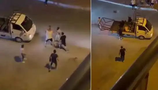 Bursa'da Taciz Şüphelisine Sokakta Dayak: O Anlar Kamerada