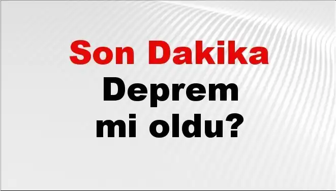 Kütahya'da Son Dakika Deprem: Herkesin Merak Ettiği Detaylar!