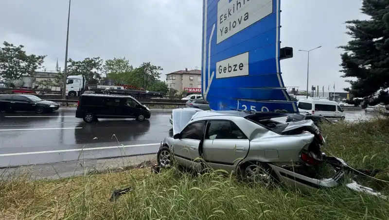 Trafik Levzasıyla Çarpışan Araçta Şok Edici Kaza: Bir Yaralı