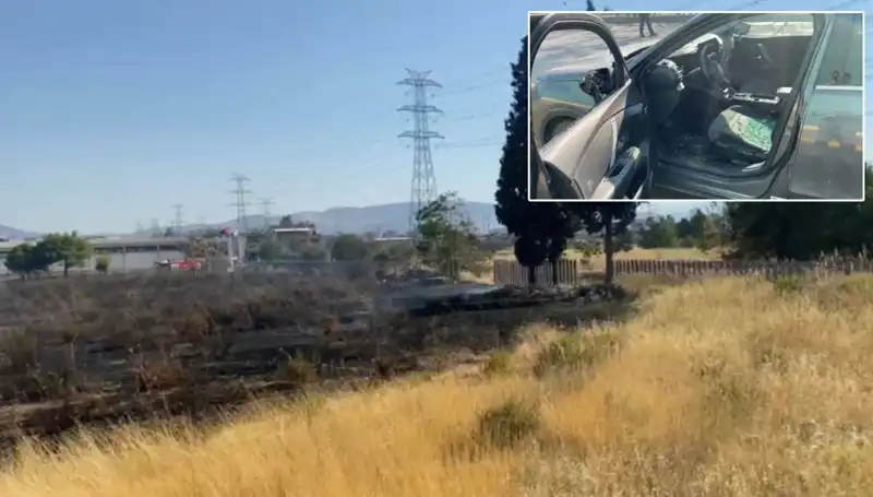 İzmir'de Otluk Alanda Çıkan Yangın, AVM Otoparkına Sıçradı!