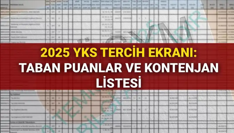 YKS Tercih Süreci Başladı: 2025 İçin Taban Puan ve Kontenjanlar Açıklandı