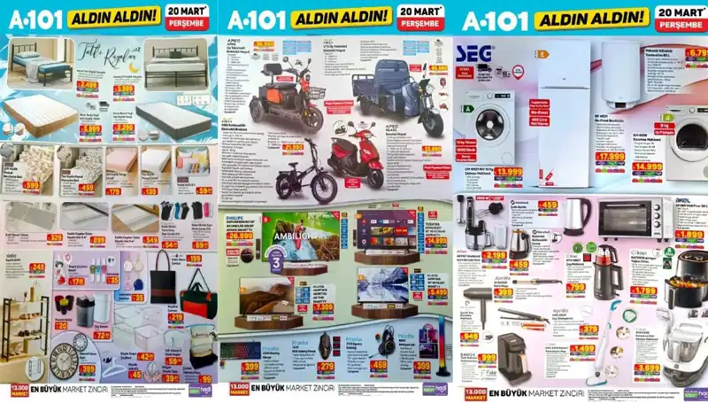 A101 Aktüel Kataloğu 20 Mart: Evinizi Yenilemek İçin Kaçırılmayacak Fırsatlar