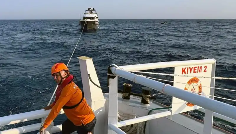 Marmaris Açıklarında Sürüklenen Tekneye Kurtarma Operasyonu Gerçekleşti