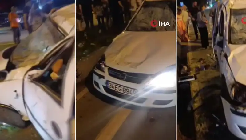 İstanbul Sahil Yolunda Yaşanan Ucuz Atlatılan Kaza İlgiyi Çekti